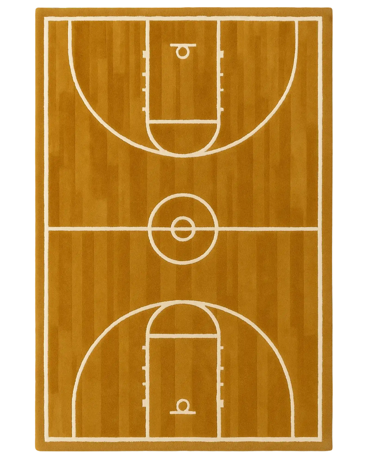 Brown And Ivory Basketball Court Wool Area Rug Mannat Rugs brown-and-ivory-basketball-court-wool-area-rug-mannat-rugs