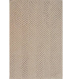 Luxury beige textured rug with handwoven chevron pattern, elegant accent for modern home decor