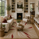 Earthy wool rug
