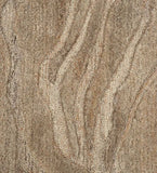 Neutral wool rug with flowing wave pattern for living room