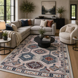 Beige traditional rug