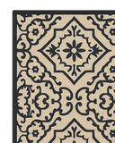 Vintage black runner rug for hallways
