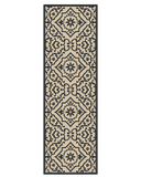 Black hallway rug runner washable