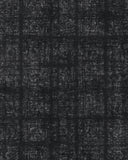 Modern black grid pattern runner rug