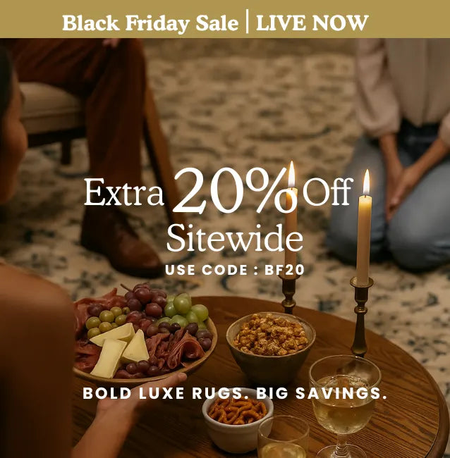 Shop Black Friday Rug Sale 2025 - Luxe Rugs with Extra 20% Off Sitewide Using Code BF20, Offer Ends Dec 1, 11:59 PM