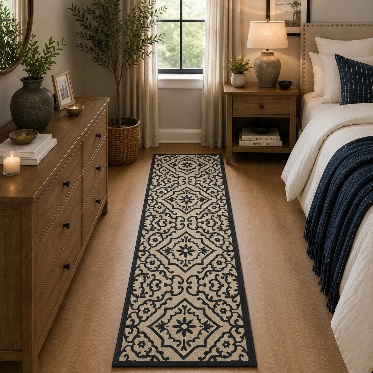 Ornamental runner rug