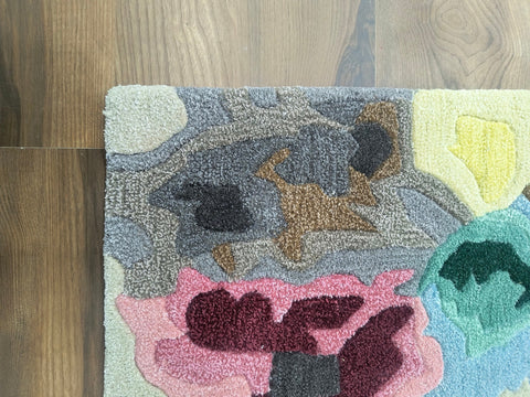 floral rug