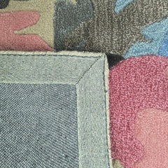 pink floral rug