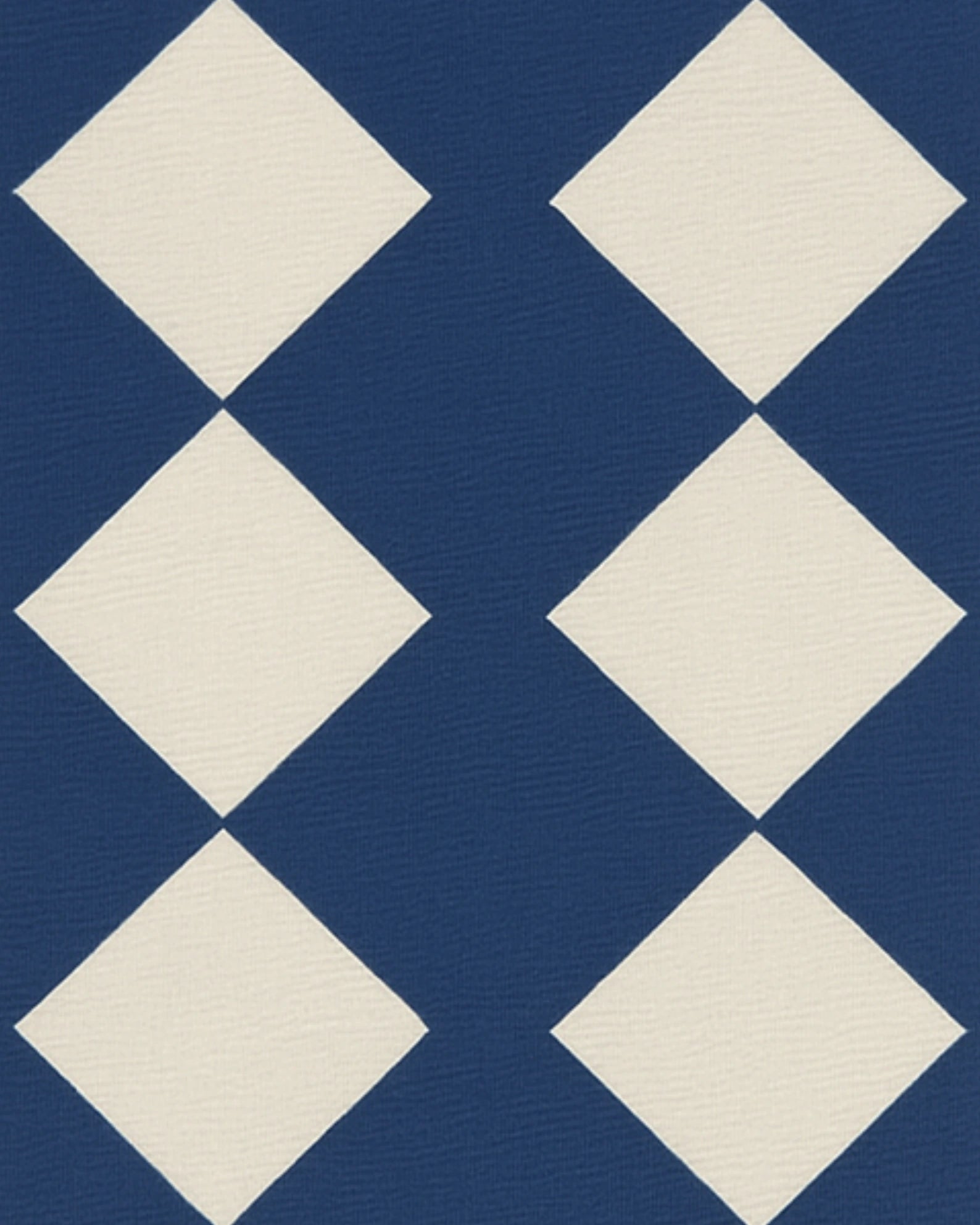 Navy checkered runner rug non-slip backing