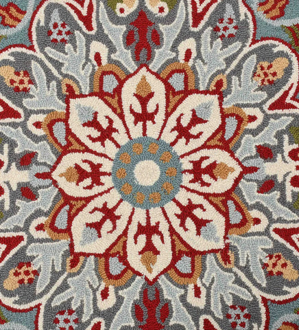 Blue Floral Rug