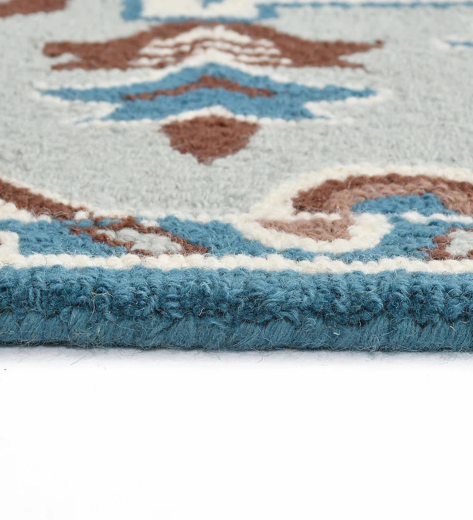 Premium blue Oriental rug for traditional living room decor