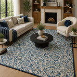 Blue moroccan rug