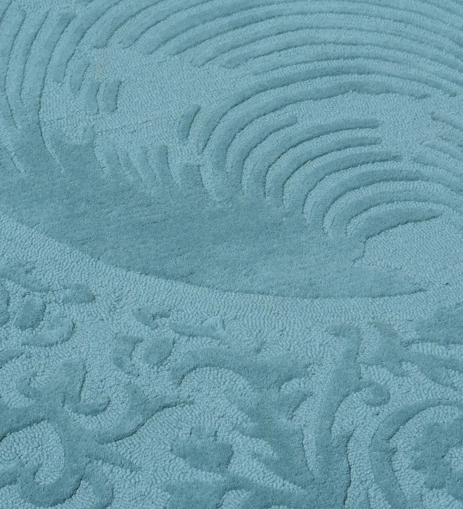 Blue Traditional Ornate Rug