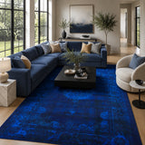 Blue traditional rug 