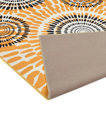 Eclectic style sunburst rug for modern homes.
