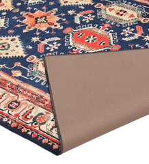 Earth-toned boho traditional rug for living rooms.