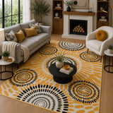 Boho sunburst rug
