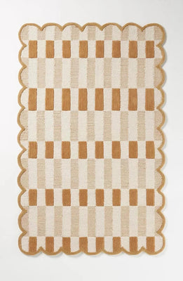 checkered area rug