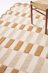 Brown and cream Rug
