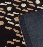 Hand-tufted contemporary rug with abstract geometric dot cascade