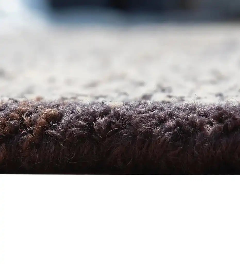 Brown Area Rug Texture Brown & Beige Modern Abstract Textured Wool Area Rug – Mannat Rugs