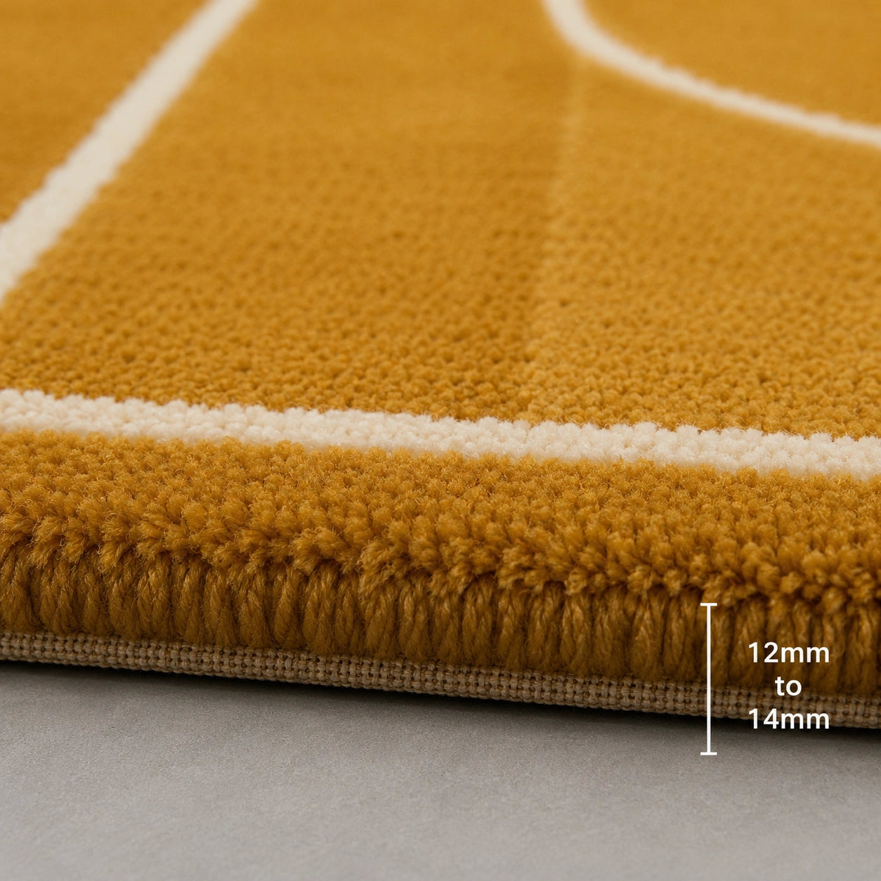 Brown ivory basketball rug