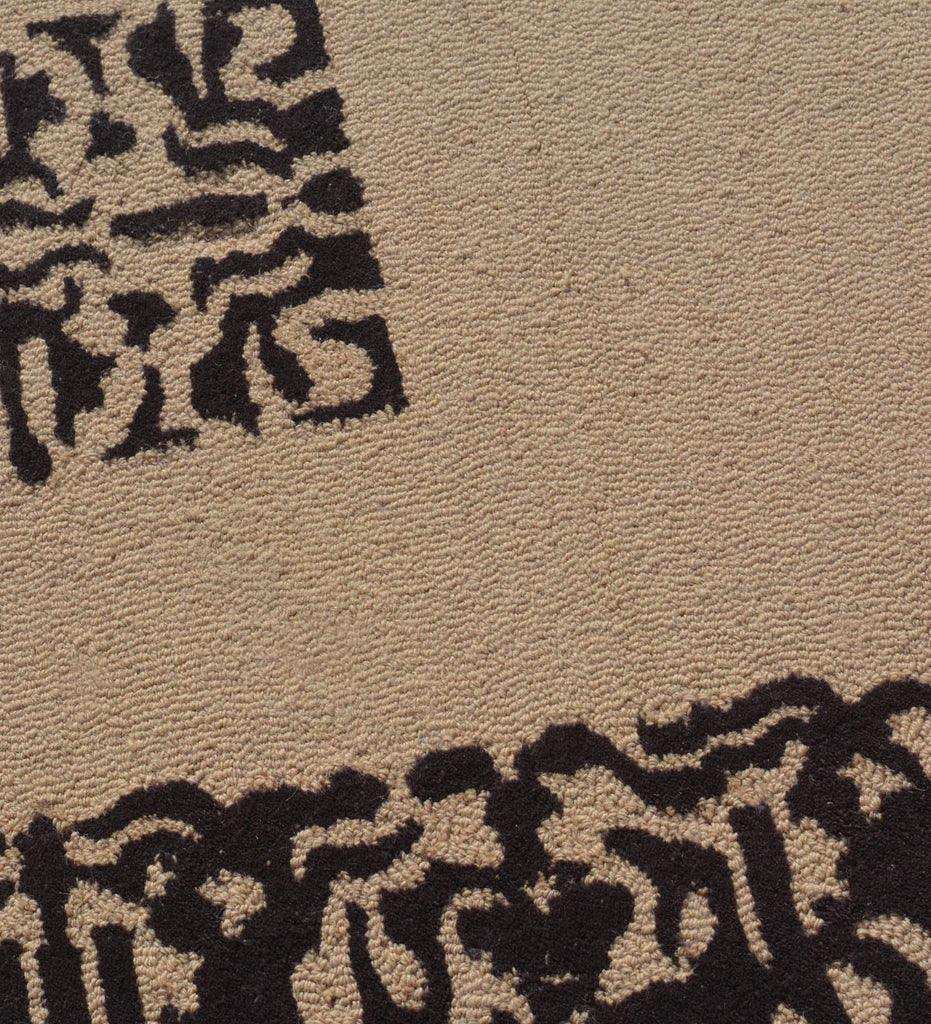 Camel Pattern Rug Camel Brown Traditional Wool Area Rug – Mannat Rugs
