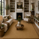 Camel wool rug