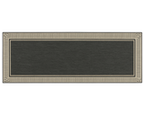 Modern border hallway runner washable