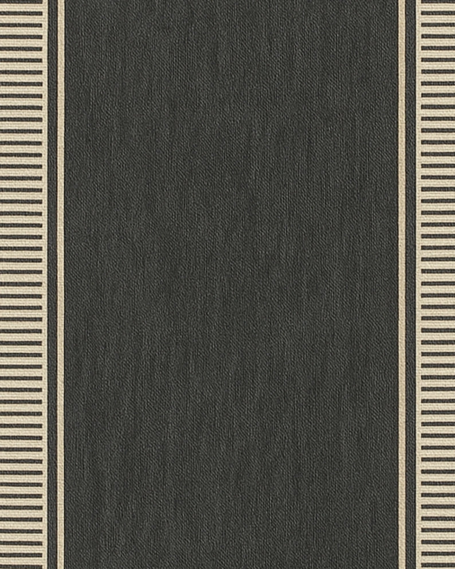 Charcoal and beige border rug non-slip