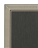 Minimalist charcoal runner rug