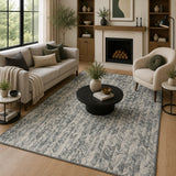 Charcoal modern rug
