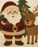 Handcrafted Christmas Rug for living room – soft wool holiday décor.