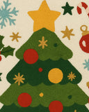 Luxury hand-tufted Christmas wool rug for winter holiday home decorations in USA homes