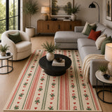 Christmas candy cane rug
