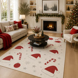 Christmas hat candy rug