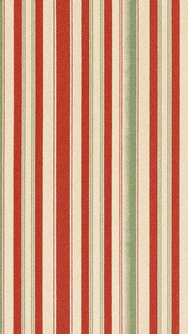Classic Christmas rug with bold vertical stripes in holiday colors