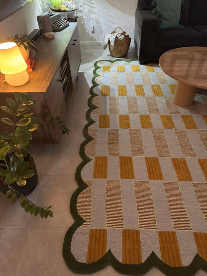 Yellow area rug