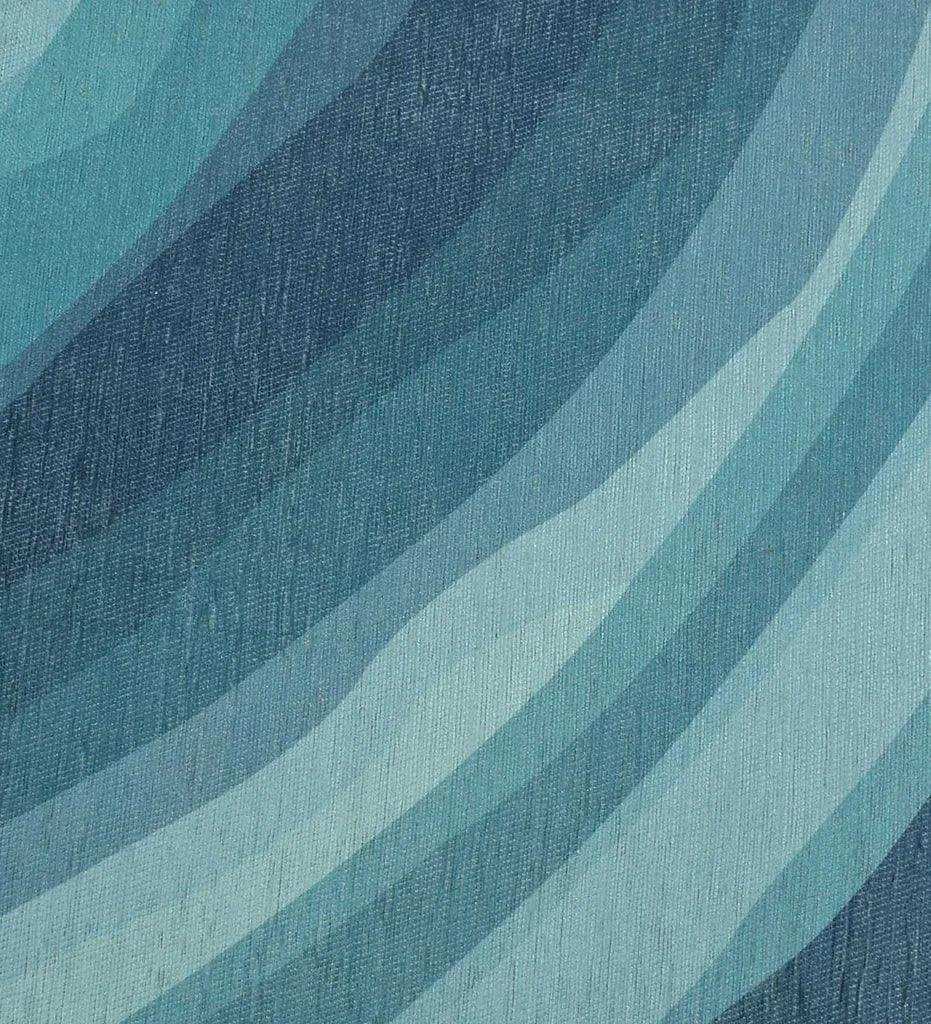 Ocean Texture Rug Coastal Blue Abstract Ocean Rug - Machine Washable – Mannat Rugs