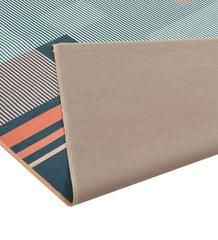 Soft and stylish Bauhaus design rug for modern interiors.