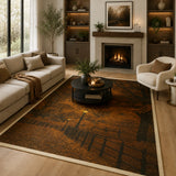 Cozy autumn fall rug