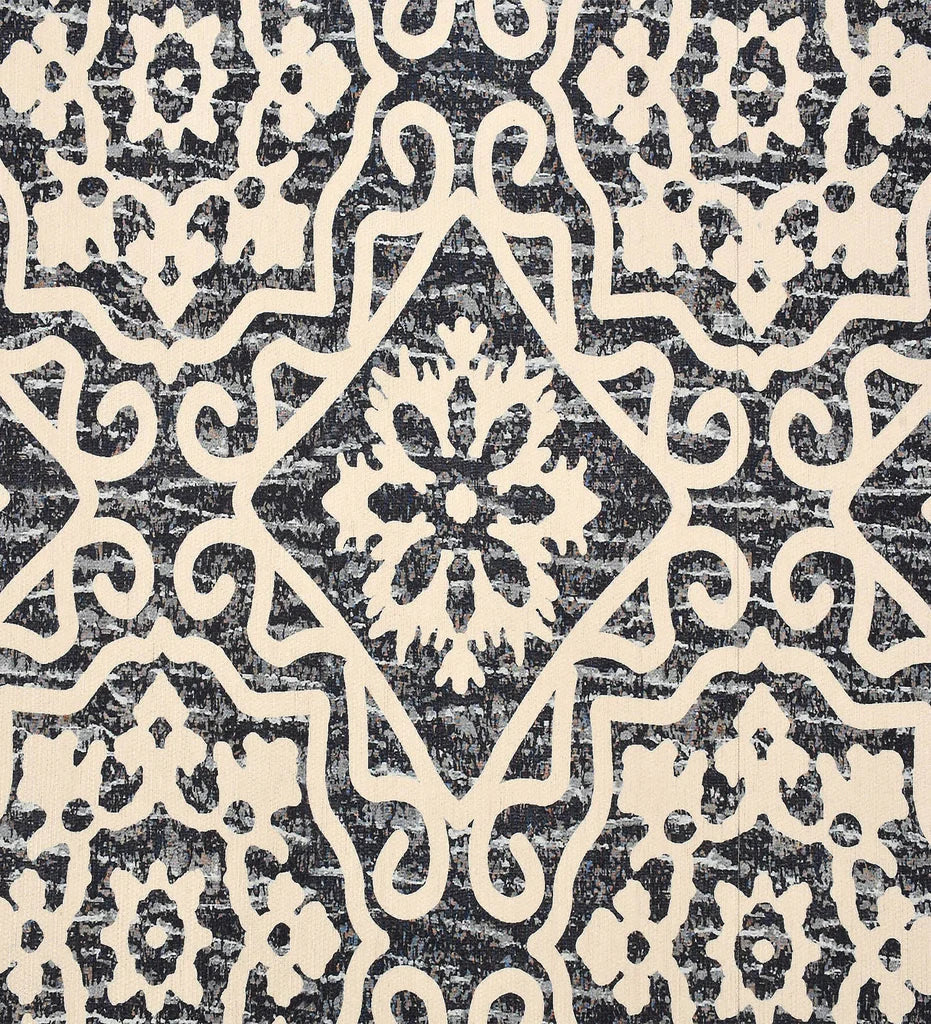 Elegant cream patterned rug for living room or bedroom décor.