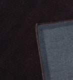 Durable dark brown hand-tufted rug for living rooms