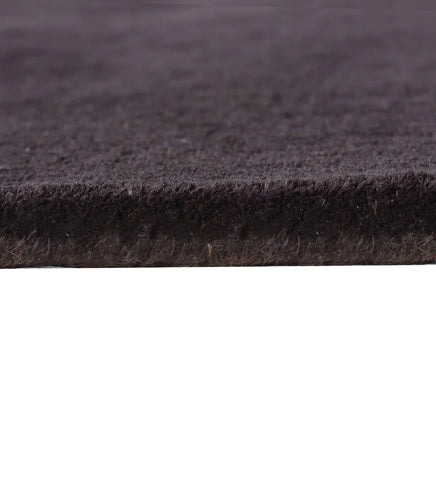 Minimalist dark brown solid rug for bedrooms and offices