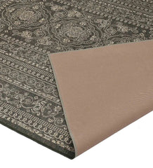 Luxurious dark traditional rug for living rooms.