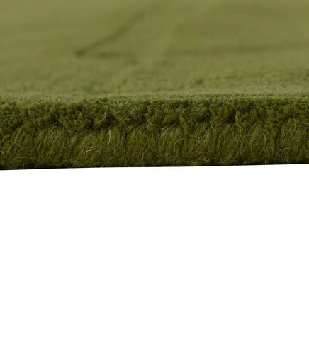 Modern solid green rug for living room and bedroom decor