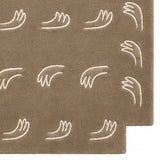 Desert gestures wool area rug