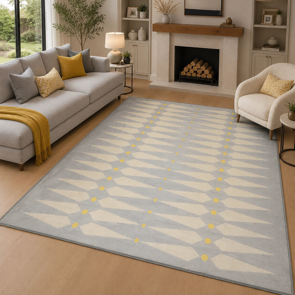 Diamond pattern rug