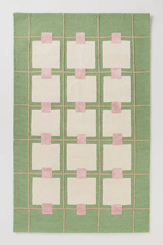 Emerald green rug
