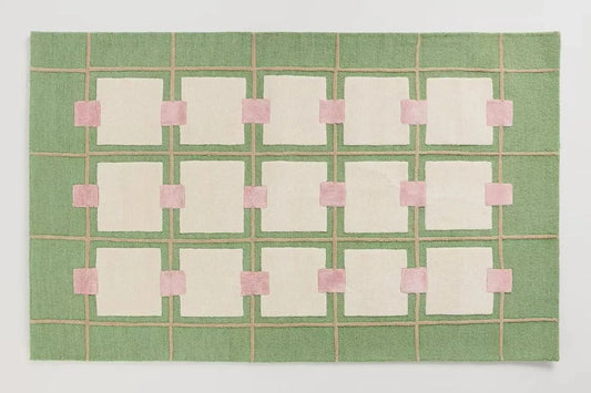 Emerald green rug